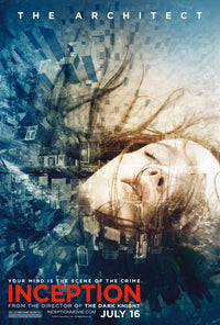 Inception Movie Poster Print featuring iconic imagery from the film