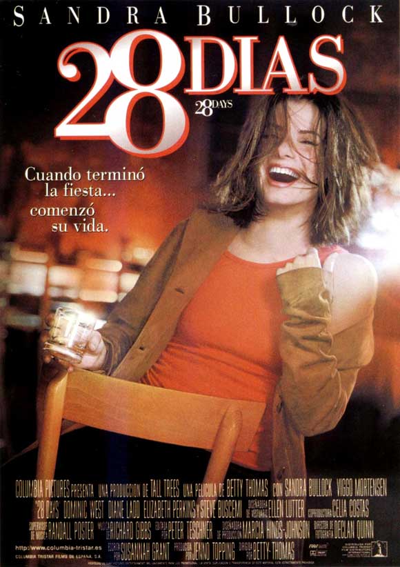28 Days Movie Poster Print showcasing vibrant cinema art