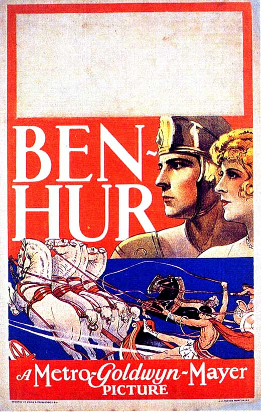 Ben-Hur Movie Poster Print showcasing iconic film scenes.