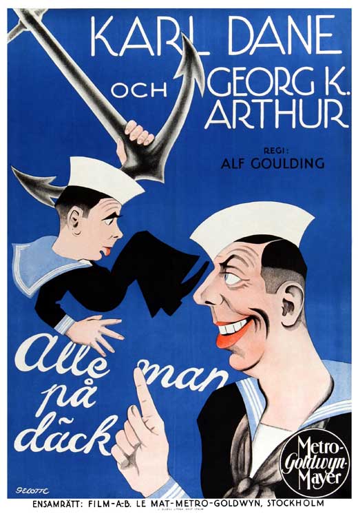 All at Sea Movie Poster Print showcasing nautical adventure theme.