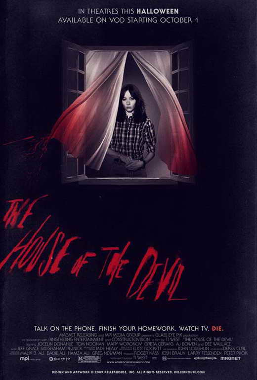 The House of the Devil Movie Poster Print featuring horror film artwork.