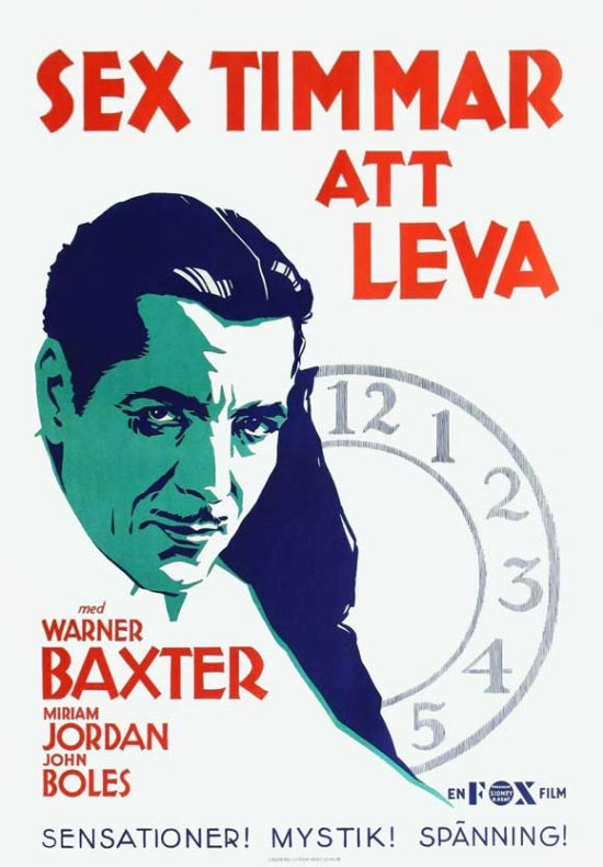 Six Hours to Live Movie Poster featuring dramatic action imagery.