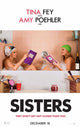 Sisters Movie Poster showcasing sisterhood and comedy, perfect for home decor.