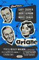 Love in the Afternoon Movie Poster Print showcasing romantic vintage artwork.