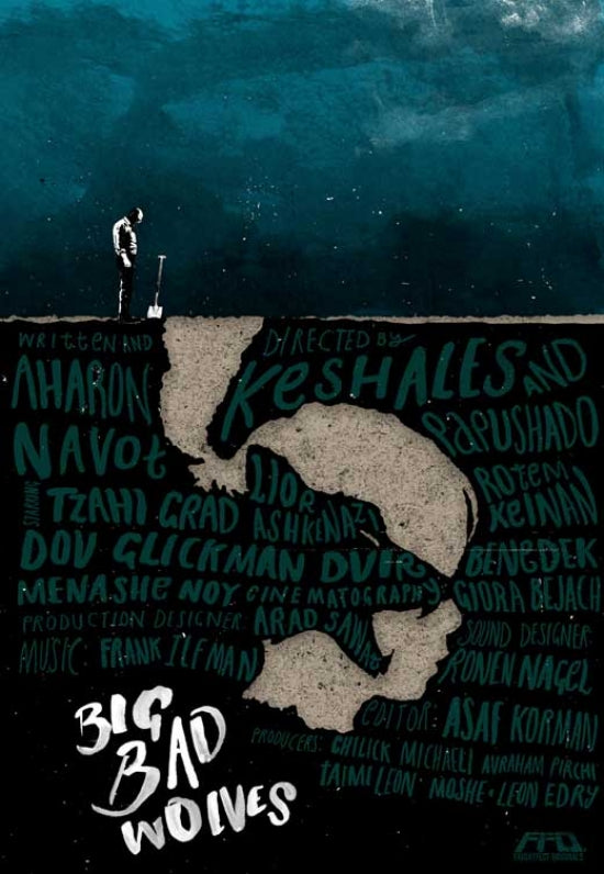 Big Bad Wolves Movie Poster Print featuring dark cinematic visuals.