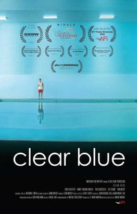 Clear Blue Movie Poster Print showcasing tranquil blue tones.
