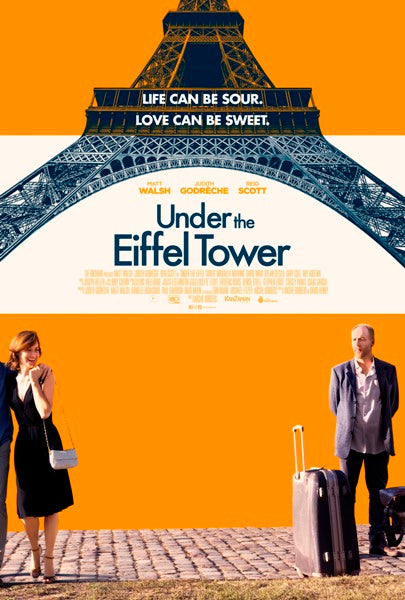 Under the Eiffel Tower Movie Poster Print showcasing the iconic Paris landmark.