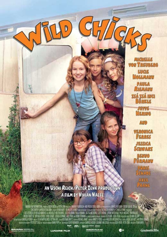 The Wild Chicks Movie Poster featuring vibrant colors and classic film art.