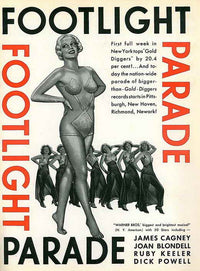 Footlight Parade Movie Poster Print showcasing classic cinema art.