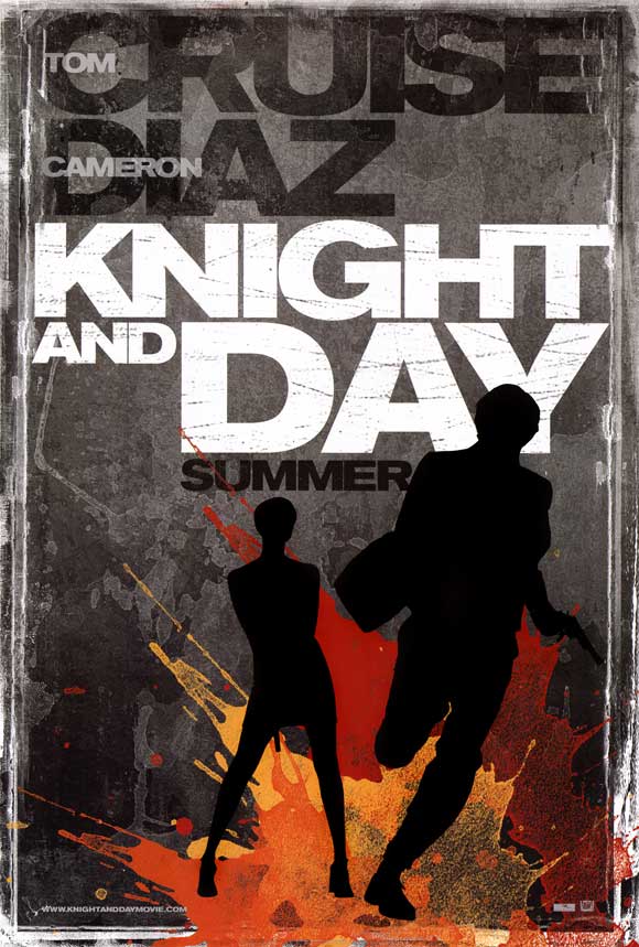 Knight and Day Movie Poster Print featuring vibrant colors and dynamic visuals.