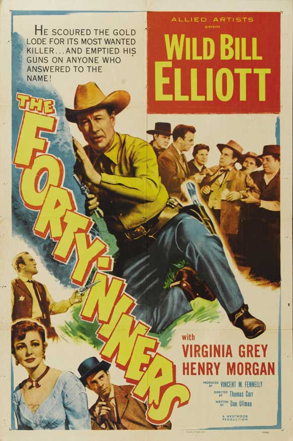 The Forty-Niners Movie Poster Print showcasing classic film art.