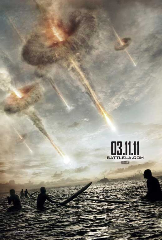 Battle: Los Angeles Movie Poster Print featuring action-packed scenes.