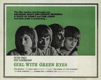 Girl with Green Eyes Movie Poster Print featuring captivating visuals.