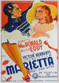 Naughty Marietta Movie Poster Print showcasing classic cinema art.