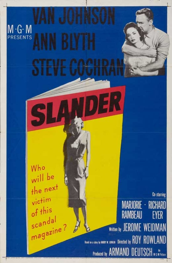 Slander Movie Poster Print showcasing vibrant colors and sharp details.