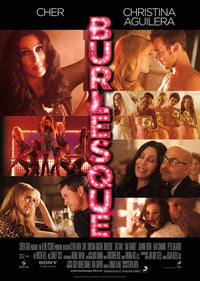 Burlesque Movie Poster Print showcasing vibrant dance performance art.