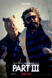 The Hangover Part III Movie Poster Print featuring iconic film imagery.
