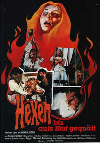 Mark of the Devil movie poster print showcasing classic horror art.