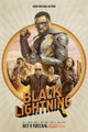 Black Lightning Movie Poster Print showcasing the iconic superhero