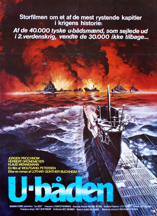 Das Boot Movie Poster Print showcasing the iconic submarine film.