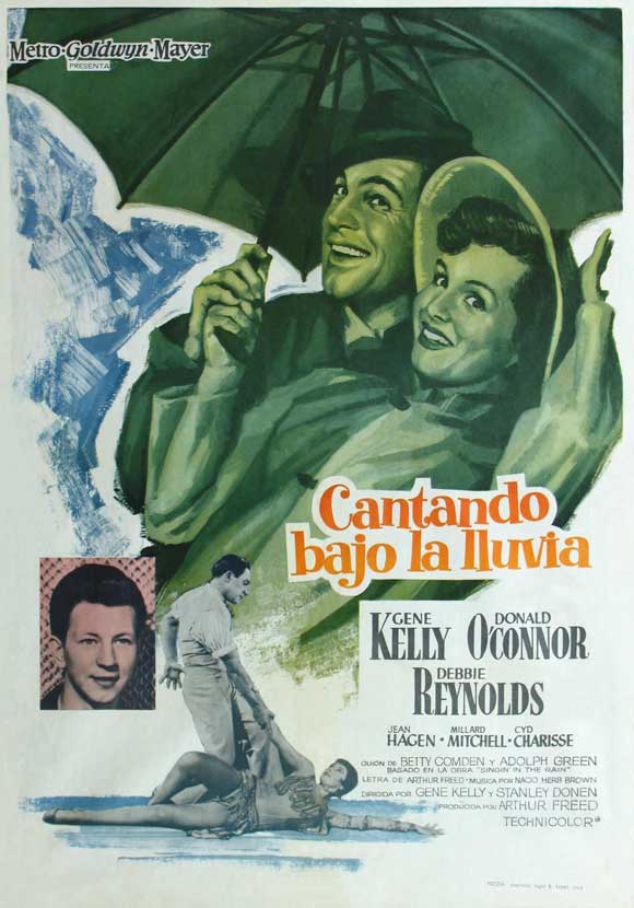 Singin' in the Rain Movie Poster Print showcasing classic cinema art.