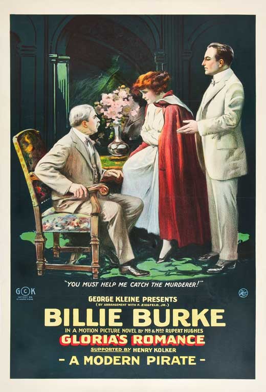 Gloria's Romance Movie Poster Print showcasing vibrant colors and romantic theme.