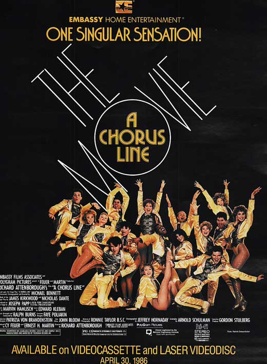 A Chorus Line Movie Poster Print showcasing Broadway excitement