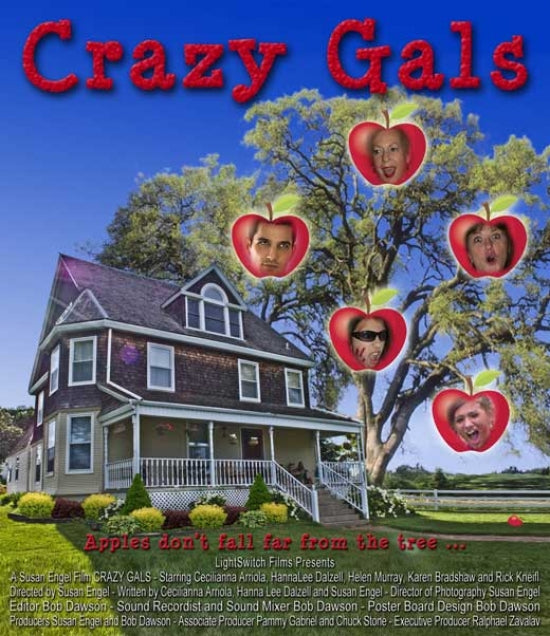 Crazy Gals Movie Poster featuring whimsical and quirky artwork.