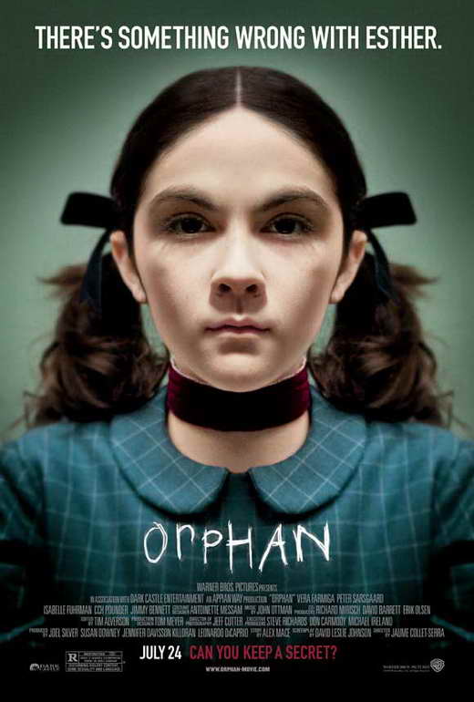 Orphan Movie Poster Print featuring chilling imagery from the psychological thriller.