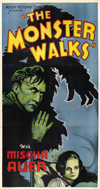 The Monster Walks Movie Poster Print showcasing classic horror film art.