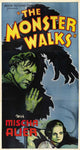 The Monster Walks Movie Poster Print showcasing classic horror film art.