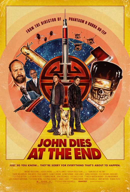John Dies at the End Movie Poster Print featuring surreal artwork.