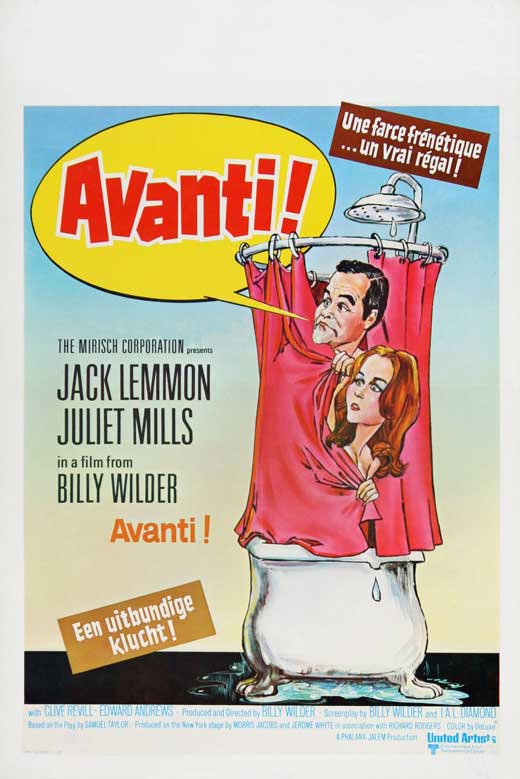 Avanti! Movie Poster Print showcasing classic cinematic art.