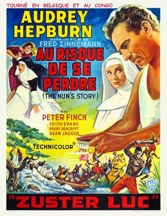 Nun's Story Movie Poster Print showcasing classic cinematic art.