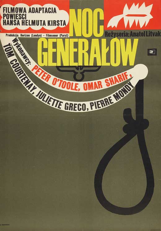 The Night of the Generals Movie Poster Print showcasing a classic film design.