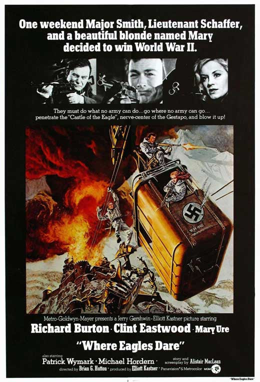 Where Eagles Dare Movie Poster Print (27 x 40) - Iconic Film Art