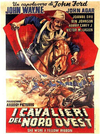 She Wore a Yellow Ribbon Movie Poster Print showcasing classic cinema.