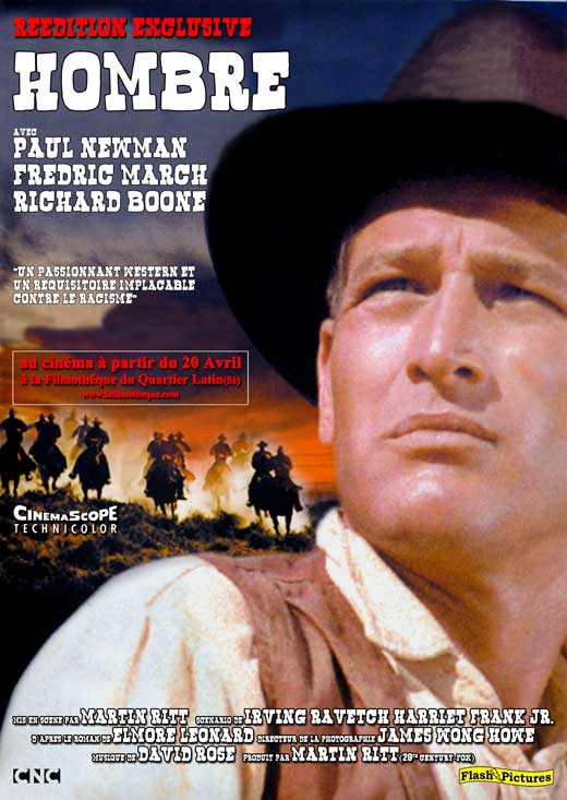 Hombre Movie Poster Print featuring classic Western artwork.