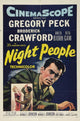 Night People Movie Poster Print featuring bold visuals and striking design.