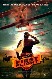 First Flight Movie Poster Print celebrating aviation history.