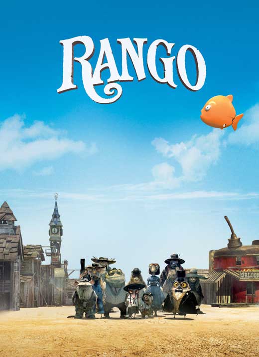 Rango Movie Poster Print showcasing vibrant animated artwork.