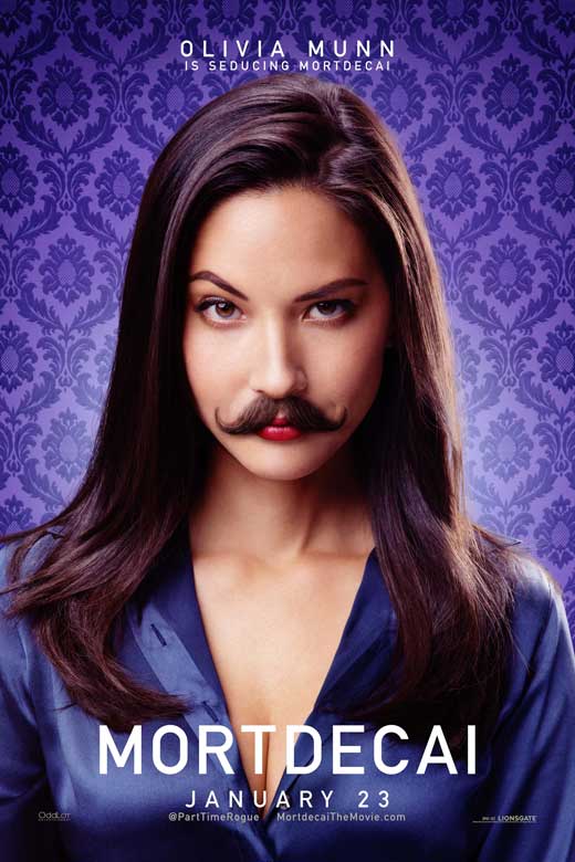 Mortdecai Movie Poster Print showcasing quirky film art.