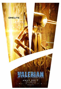 Valerian and the City of a Thousand Planets movie poster print showcasing vibrant artwork.