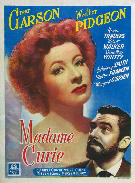 Madame Curie Movie Poster showcasing the life of the famous scientist.