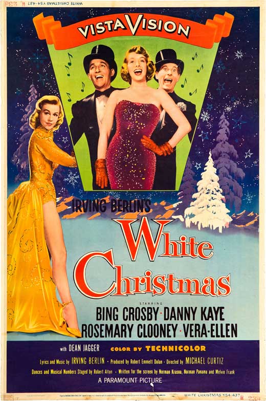 White Christmas Movie Poster Print showcasing classic holiday film art.