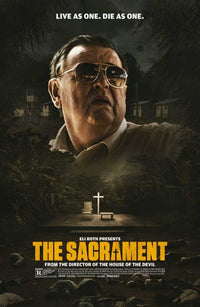 The Sacrament Movie Poster Print featuring dramatic artwork.