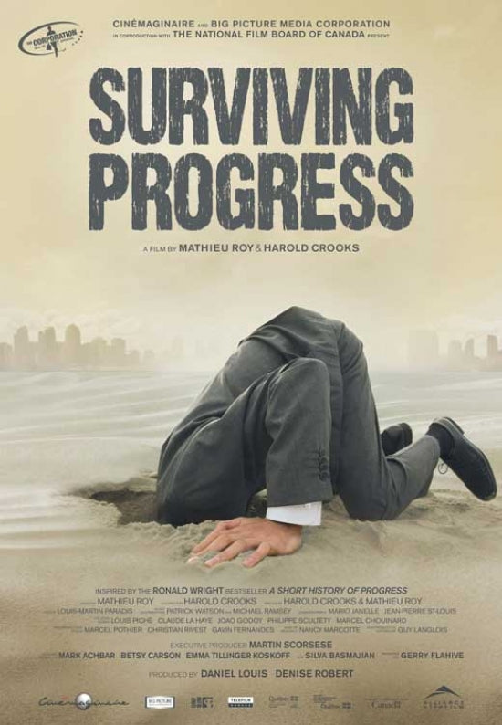 Surviving Progress Movie Poster Print featuring vibrant design and details.