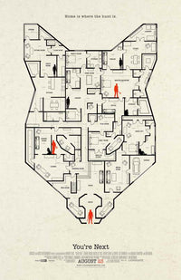 You're Next Movie Poster Print featuring horror film artwork.