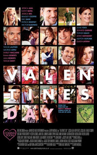 Valentine's Day Movie Poster Print showcasing romantic themes.
