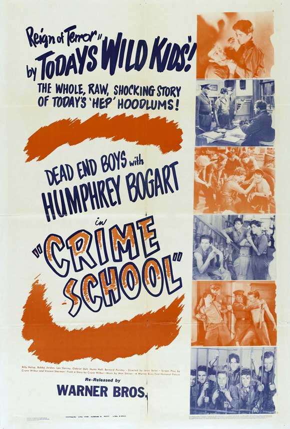 Crime School Movie Poster Print featuring classic film imagery.